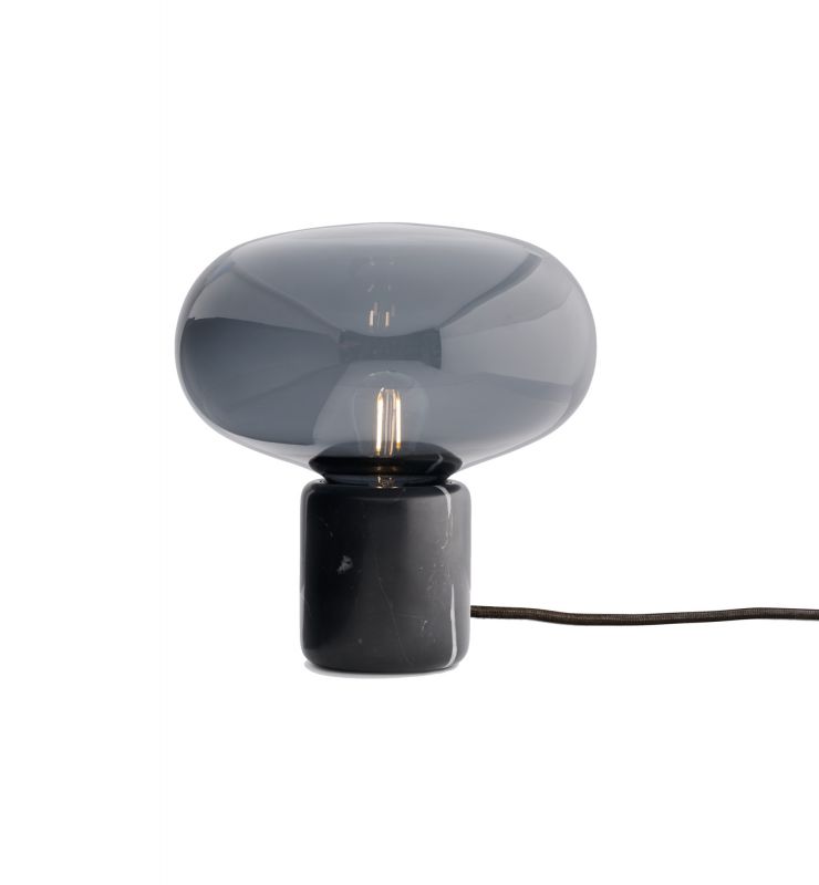 Karl-Johan Table lamp Tischleuchte marmor/geräuchertes glas New Works EINZELSTÜCK